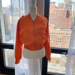 Electric Orange Bomber Jacket